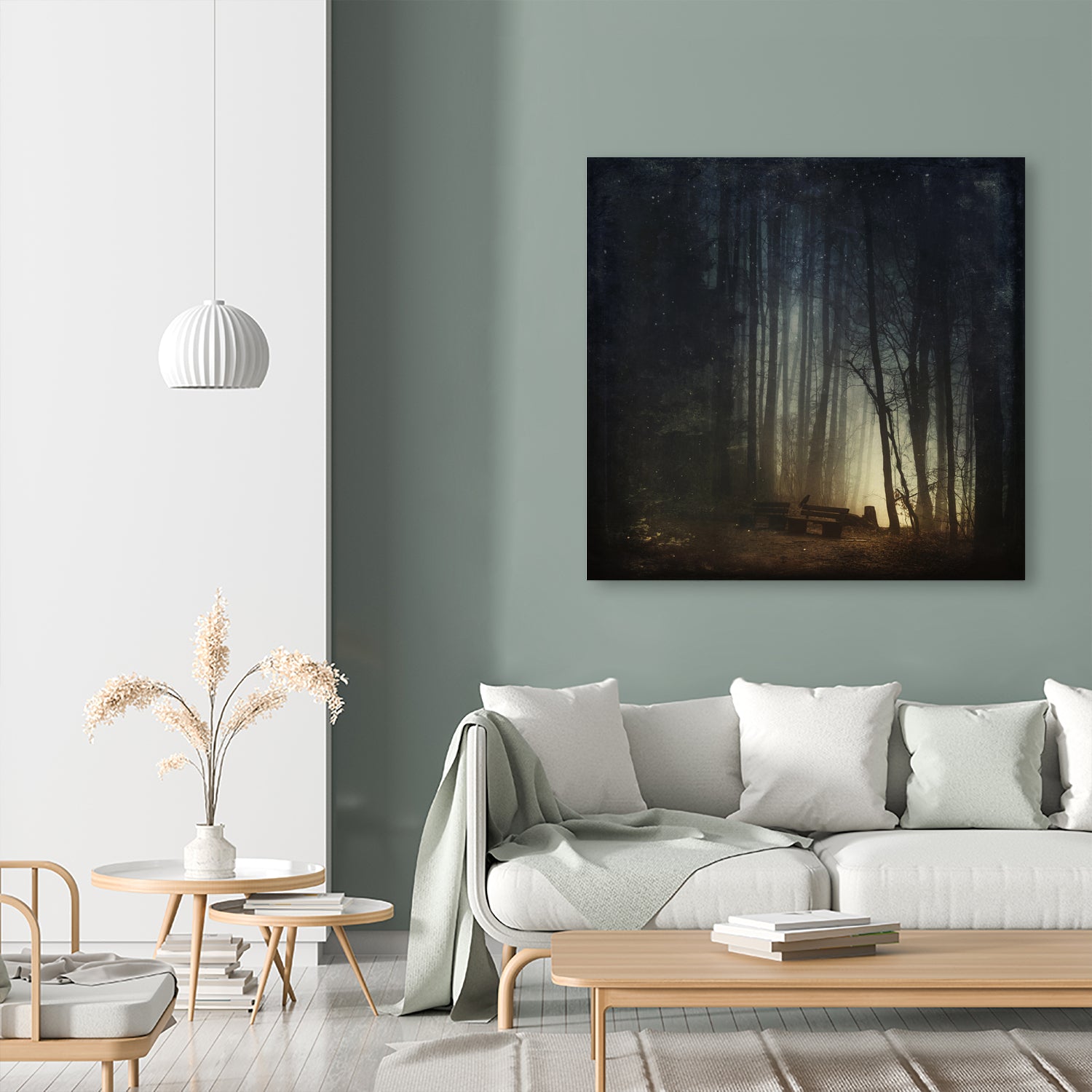 end of night by Dirk Wüstenhagen on GIANT ART - blue photo illustration