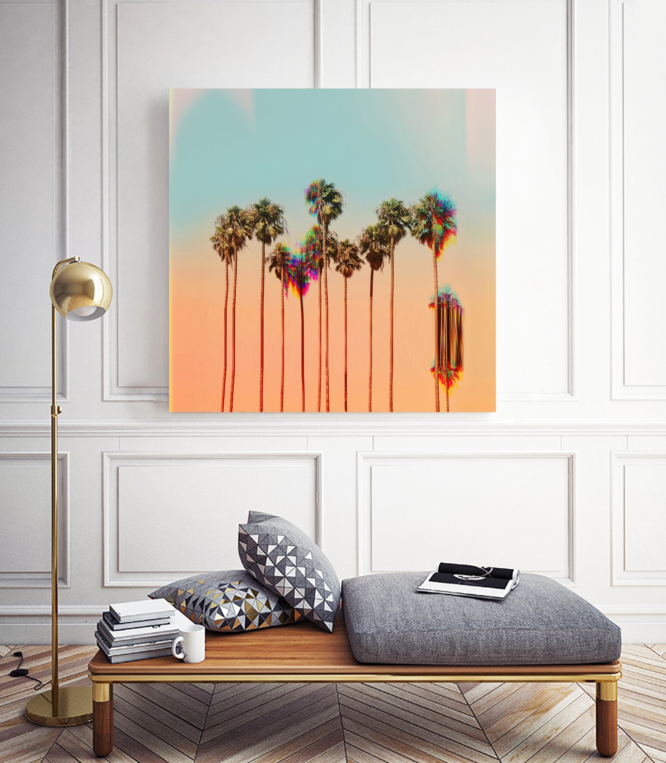 Glitch Beach by Jorge Luis Miraldo on GIANT ART - orange photo manipulation