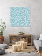 Abstract Outline Sky Blue by Emeline Tate-Robertson on GIANT ART - blue digital painting