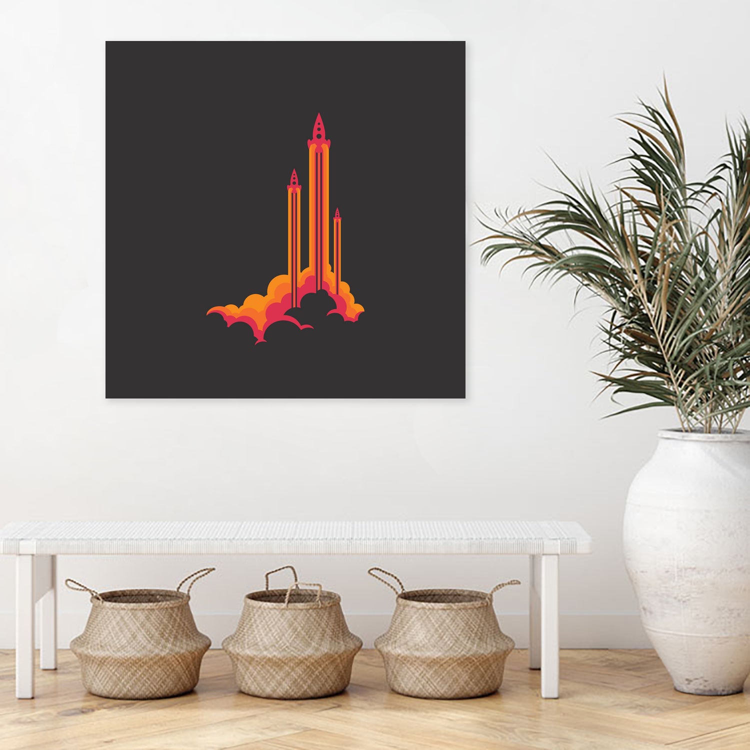 Liftoff! by Wayne Minnis on GIANT ART - orange digital drawing
