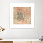 Vintage Map of Madrid Spain (1861) by Adam Shaw on GIANT ART - white photo illustration
