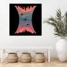 Sunrise / Sunset by Wayne Minnis on GIANT ART - blue digital drawing