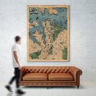 Vintage Map of Sydney Australia (1922) by Adam Shaw on GIANT ART - white photo illustration