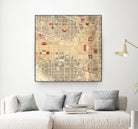 Vintage Map of Washington DC (1917) by Adam Shaw on GIANT ART - white photo illustration