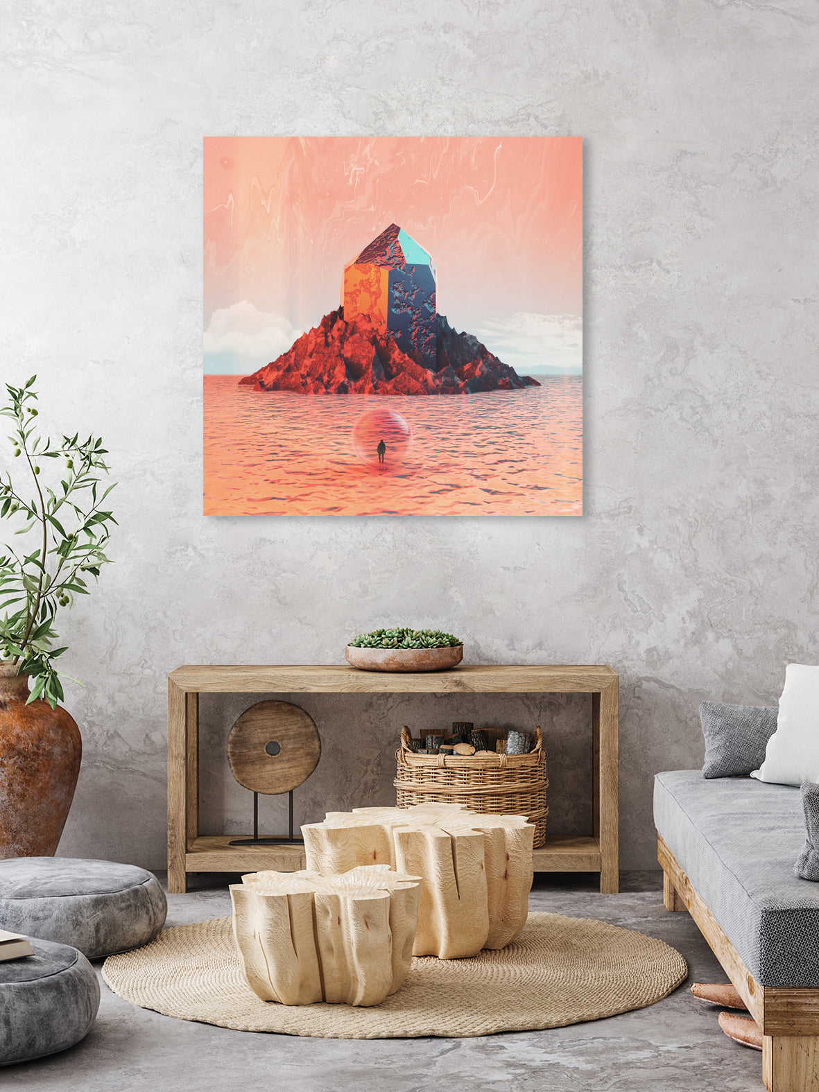 Miracle by Jorge Luis Miraldo on GIANT ART - pink digital painting
