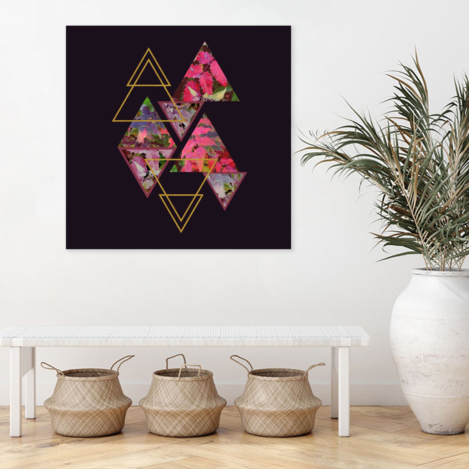 Purple Fall by Daniela di Niro on GIANT ART - fuchsia mixed media
