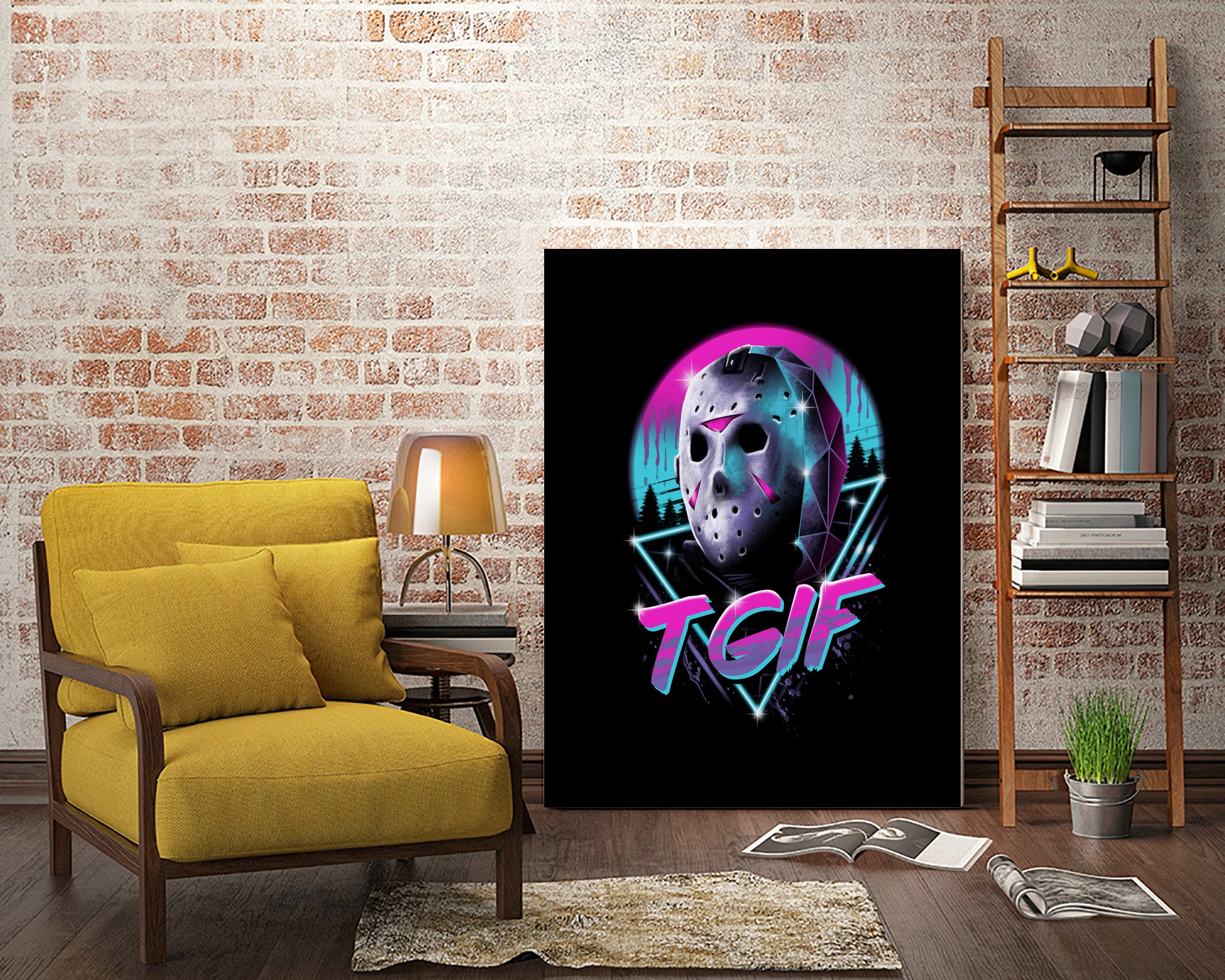 Rad Friday by Vincent Trinidad on GIANT ART - black digital painting
