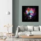 Cosmic Tiger by Ali Gulec on GIANT ART - black photo illustration