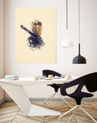 Terminator Arnold Schwarzenegger by Jurijs Permanickis on GIANT ART - yellow digital painting