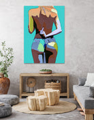 Naughty too by Rafael Salazar on GIANT ART - blue digital painting