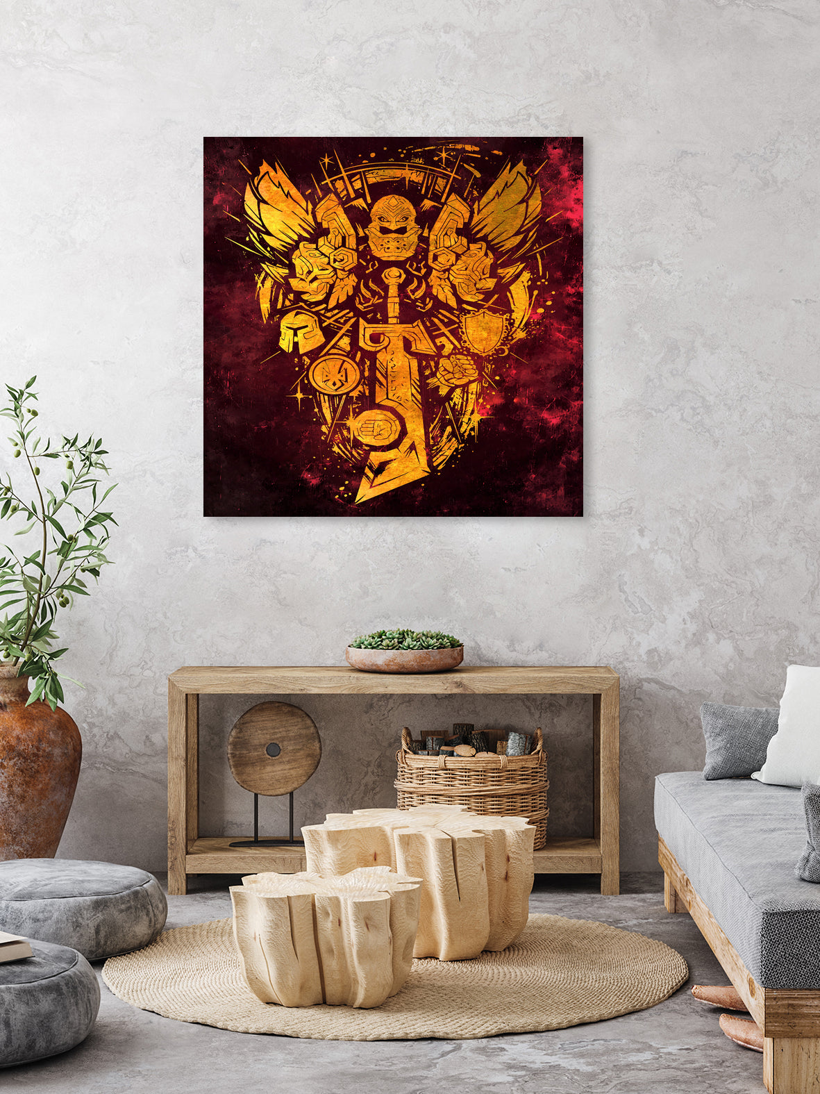 World of Warcraft *Paladin Crest* by SucculentBurger Zolich on GIANT ART - yellow digital drawing