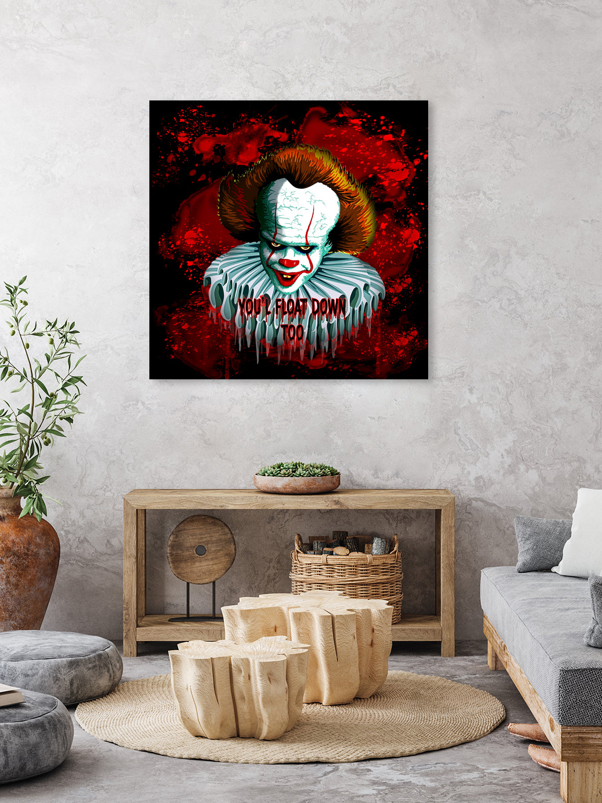 Pennywise IT 2017 Vector Graphics Artwork based on it by Monica Terrana on GIANT ART - black character design