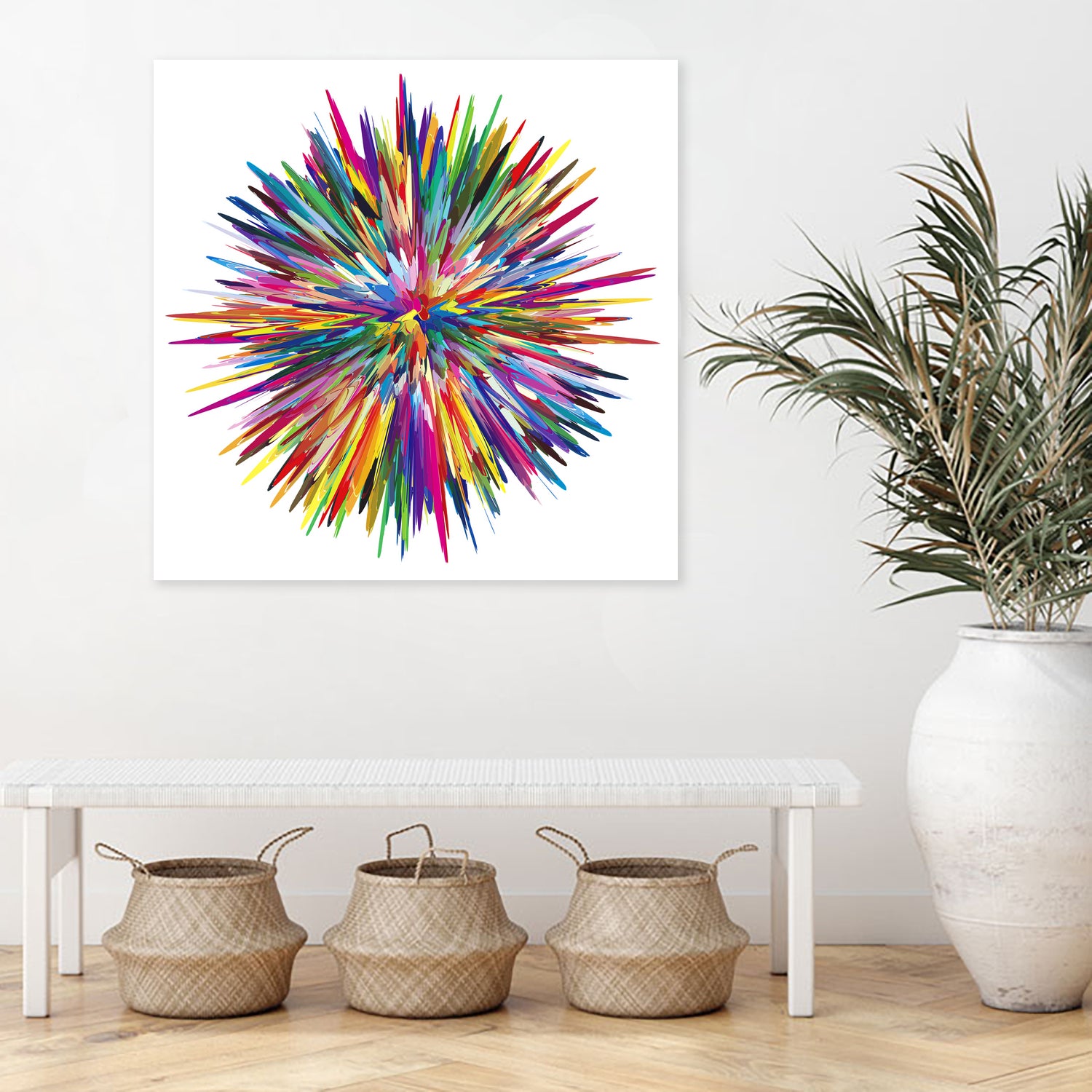 Color Explosion Three by Florian Habermann on GIANT ART - yellow vector illustration
