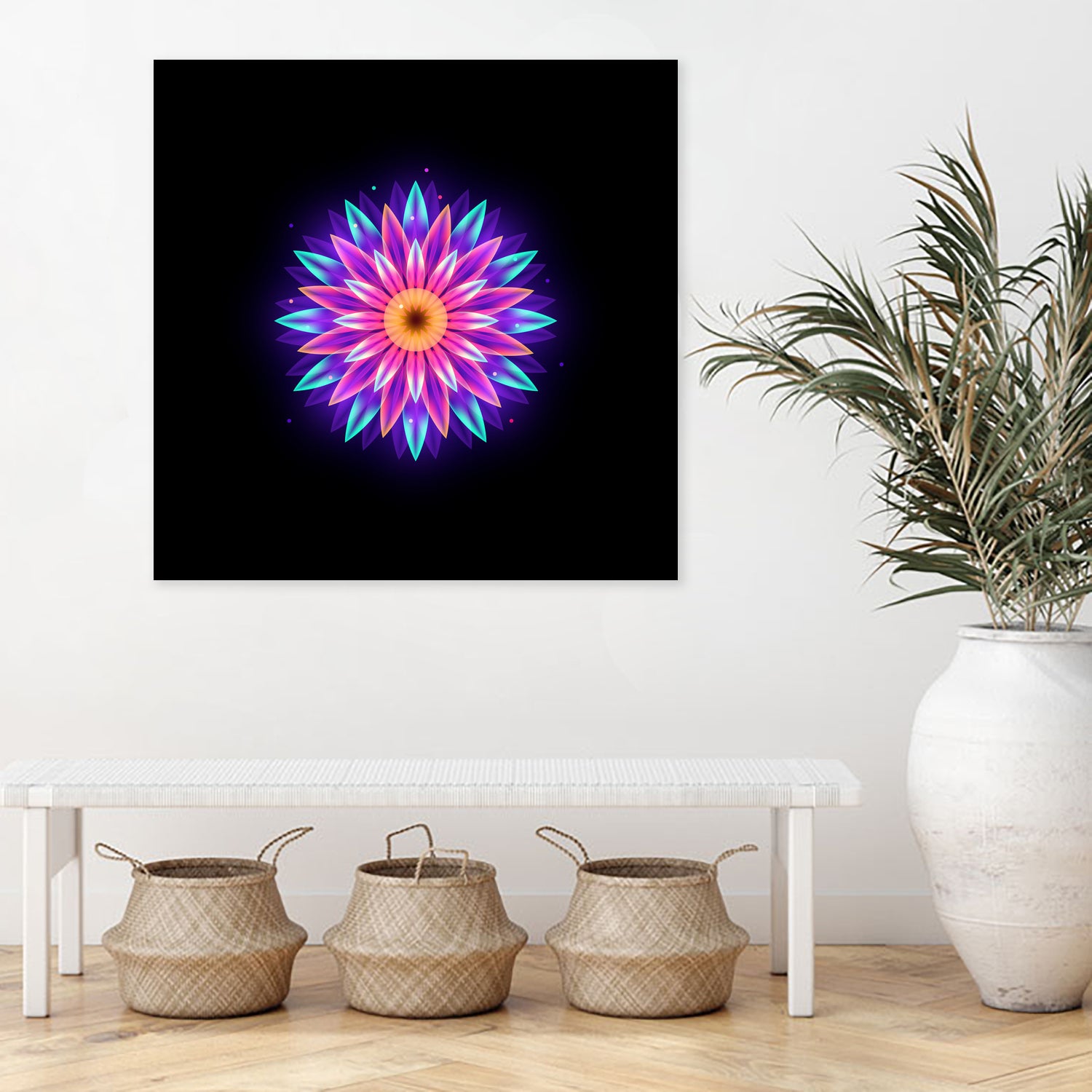 abstract flower1 by Ilya Shapko on GIANT ART - fuchsia vector illustration