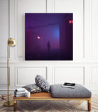 Fog Buildings by Nick Kempton on GIANT ART - blue 3d art