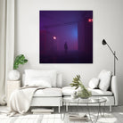 Fog Buildings by Nick Kempton on GIANT ART - blue 3d art