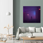 Fog Buildings by Nick Kempton on GIANT ART - blue 3d art