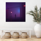 Fog Buildings by Nick Kempton on GIANT ART - blue 3d art