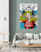 Find What You Love by Bily Mariano da Luz on GIANT ART - blue digital drawing