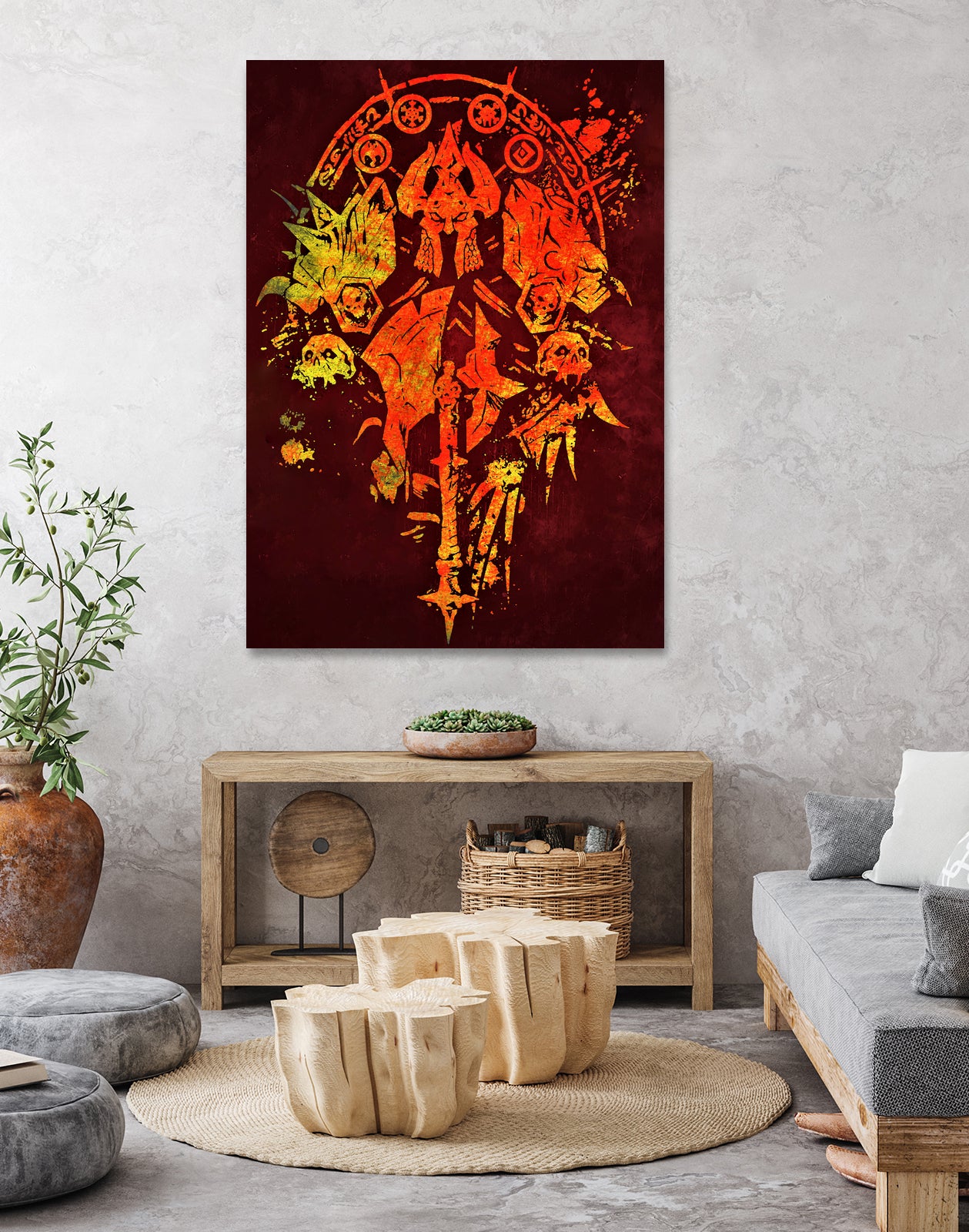 World of Warcraft *Death Knight Crest* by SucculentBurger Zolich on GIANT ART - red character design