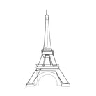 Eiffel Tower by Parinta Sofia Stefanopoulou on GIANT ART - white digital drawing