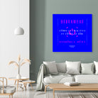 France Gall - Débranche by Amandine Lisoir on GIANT ART - blue typography