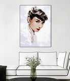 Audrey Hepburn by Dmitry Belov on GIANT ART - white digital painting