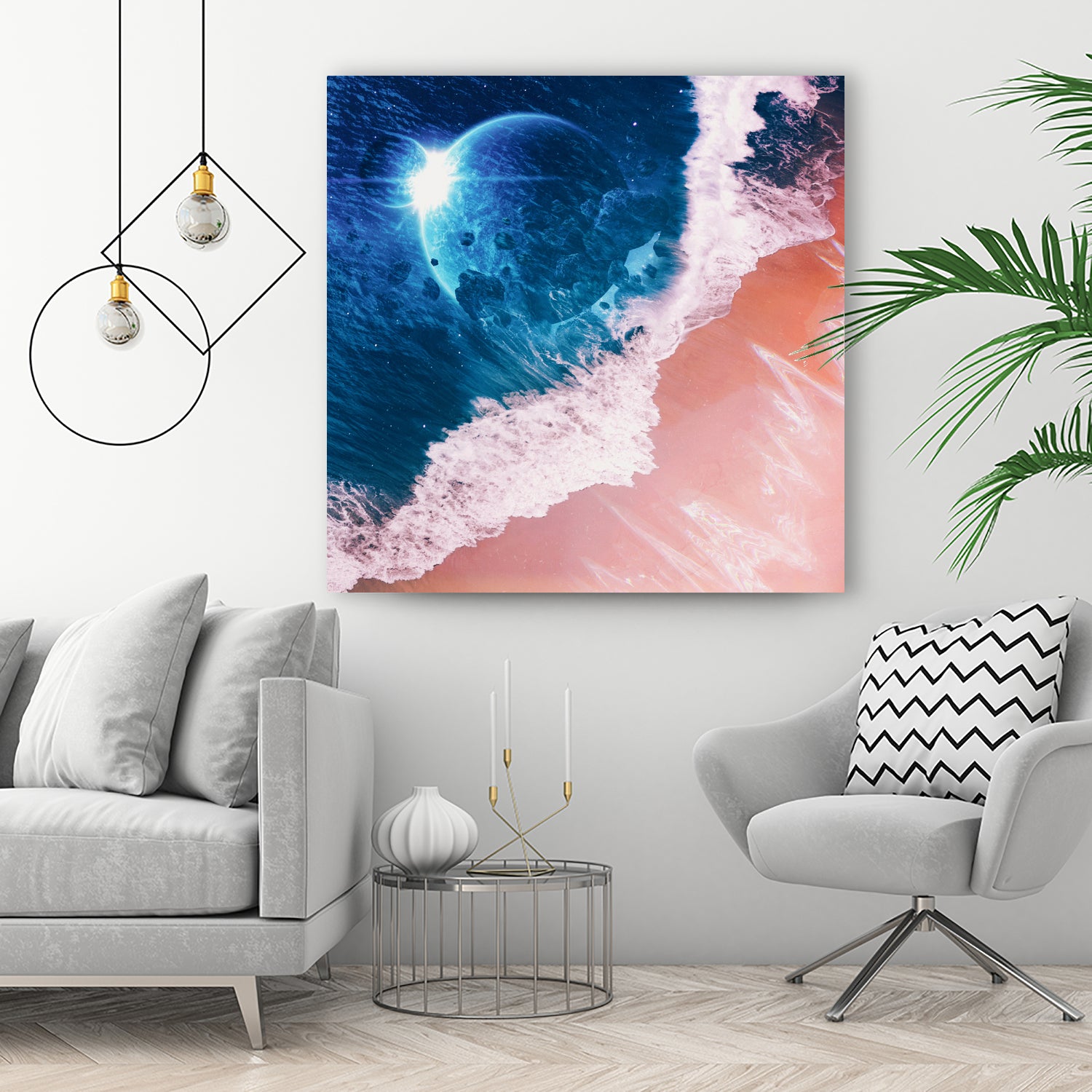 Rebel wave by Jorge Luis Miraldo on GIANT ART - blue digital painting