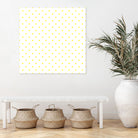Small Yellow Polka Dots Pattern by David Kessler on GIANT ART - yellow digital painting