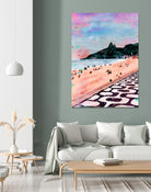 Rio Watercolors - Ipanema by Felipe Navega on GIANT ART - blue digital painting