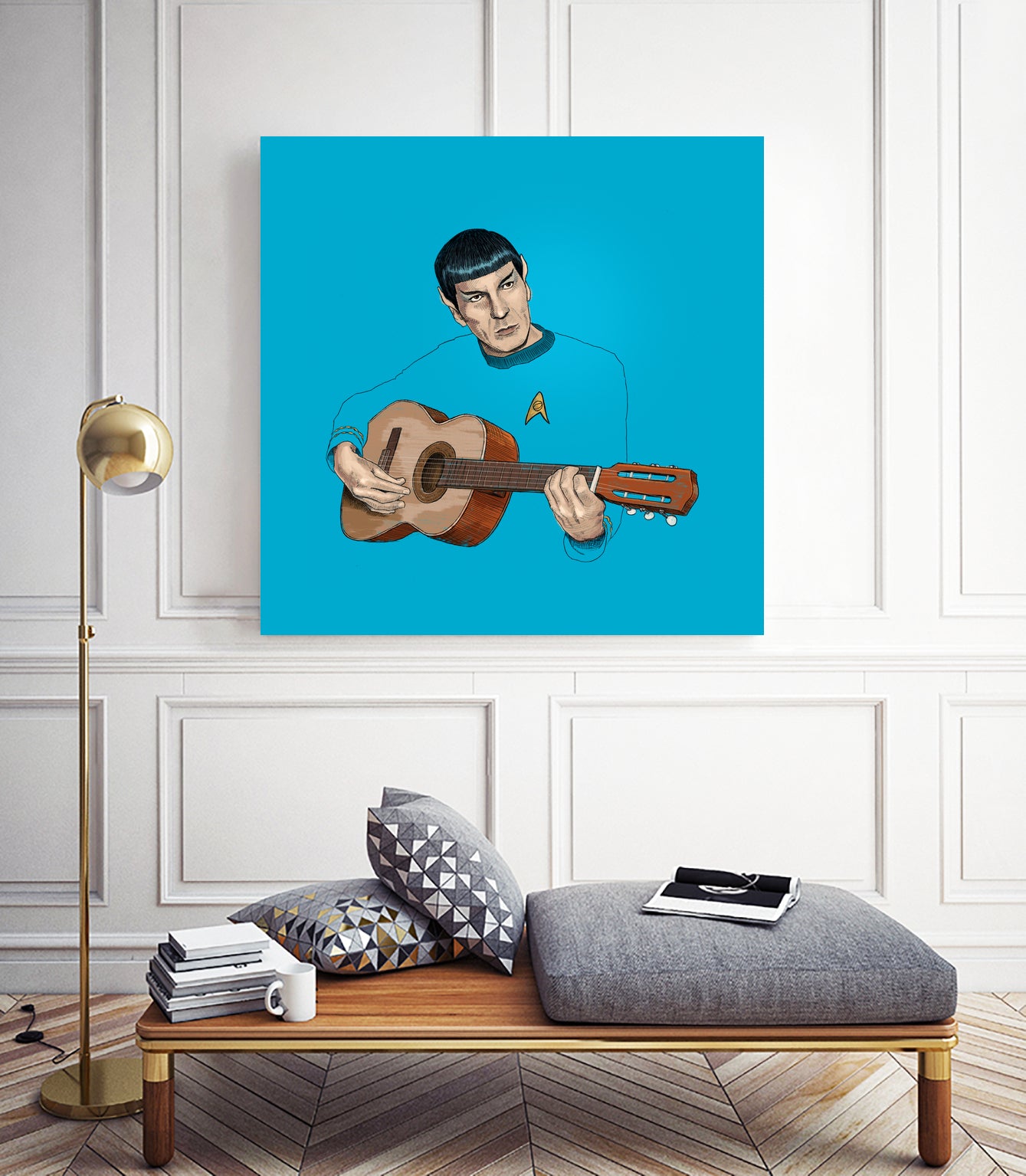 Music from Outer Space by Jason Ratliff on GIANT ART - blue digital painting
