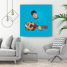 Music from Outer Space by Jason Ratliff on GIANT ART - blue digital painting