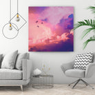 Oil of angels by Jorge Luis Miraldo on GIANT ART - pink digital painting