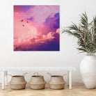 Oil of angels by Jorge Luis Miraldo on GIANT ART - pink digital painting