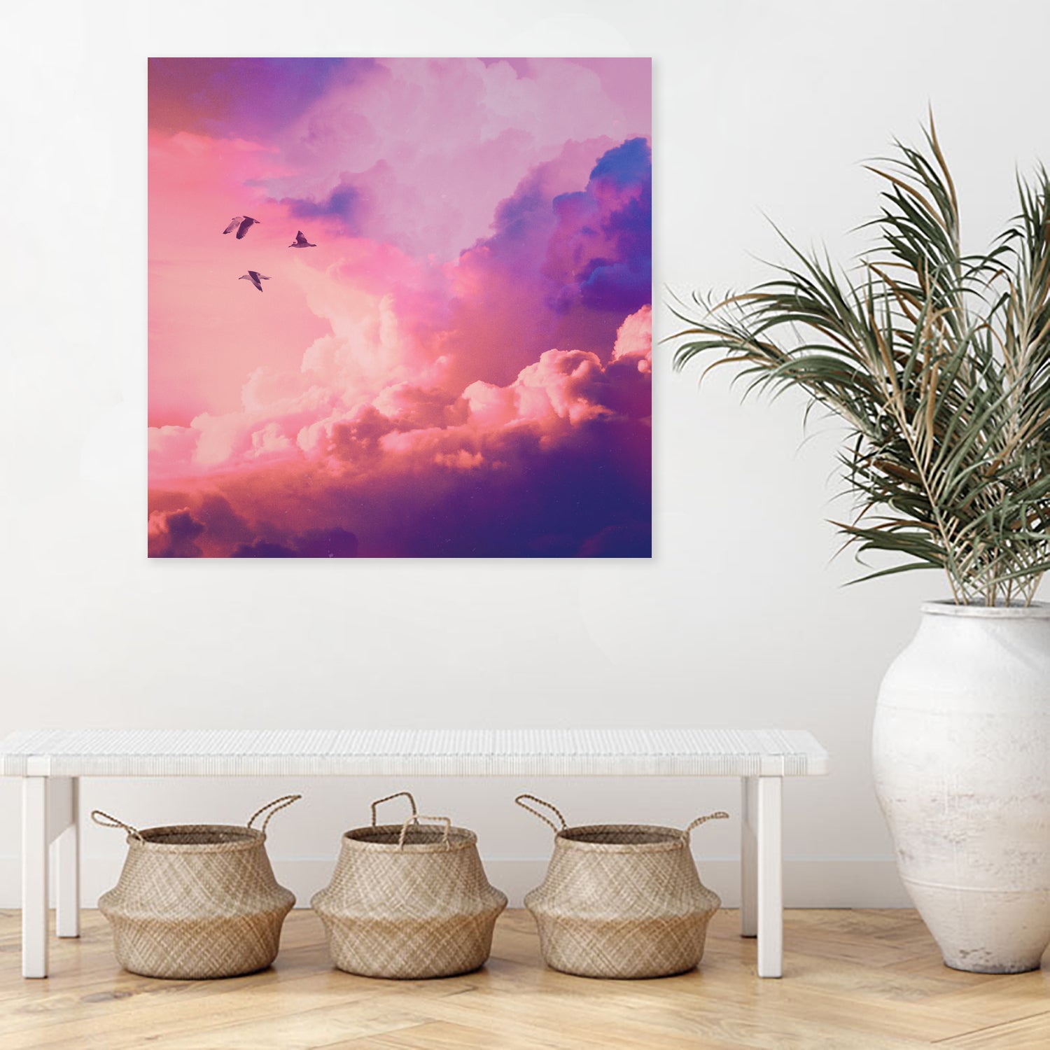 Oil of angels by Jorge Luis Miraldo on GIANT ART - pink digital painting