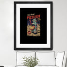 Pizza Bot by Vincent Trinidad on GIANT ART - black digital painting