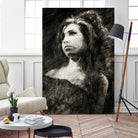 Amy Winehouse by Allan Burch on GIANT ART - black digital drawing