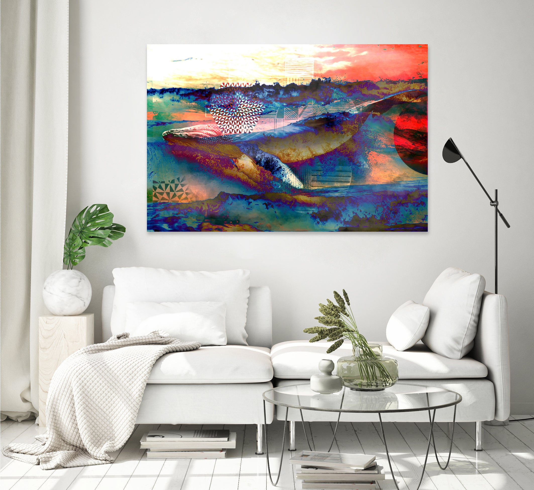 52HZ Whale by Srivatsan Aravamudan on GIANT ART - blue digital painting