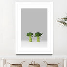 Arguing Broccolis by Anders Wasser on GIANT ART - gray photo illustration