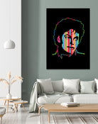 Michael Jackson | Dark | Pop Art by William Cuccio on GIANT ART - black digital drawing