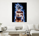 Goku ultra instinct - Selfish doctrine by MCAshe 24 on GIANT ART - blue digital drawing