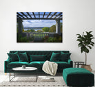 Autumn At Wave Hill by Chris Lord on GIANT ART - blue photo illustration