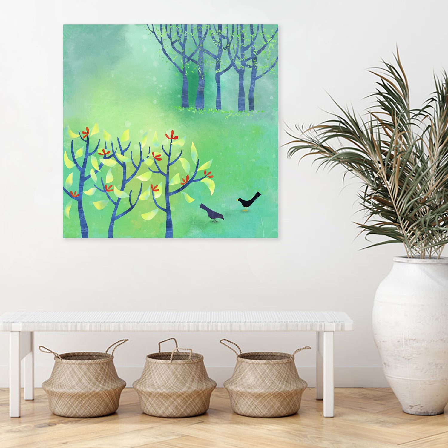 April Landscape by Nic Squirrell on GIANT ART - green digital painting