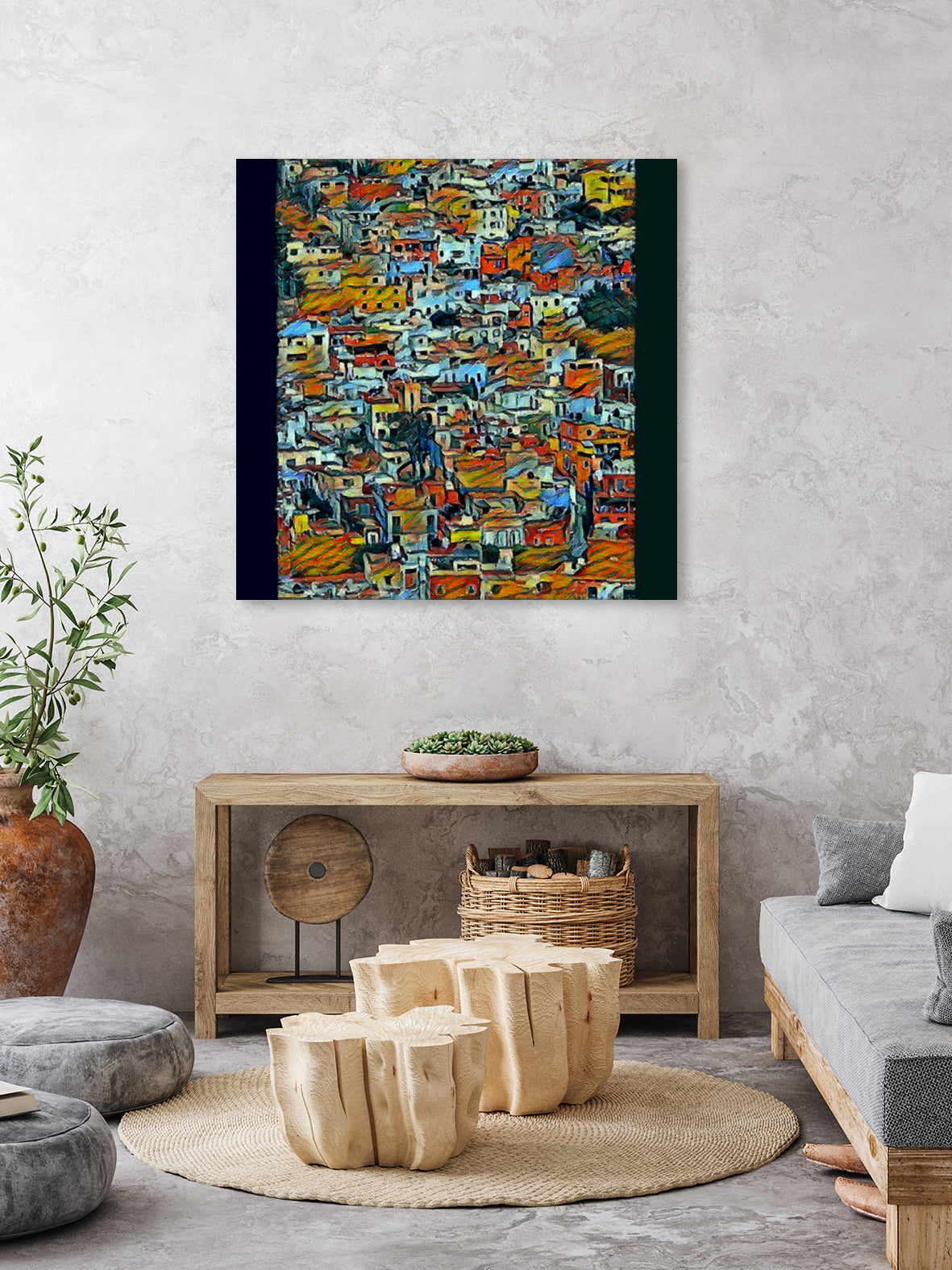 Guanajuato by Jeffrey Irwin on GIANT ART - orange digital painting