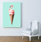 FLAMINGO CONE by Jonas Loose on GIANT ART - pink photo manipulation