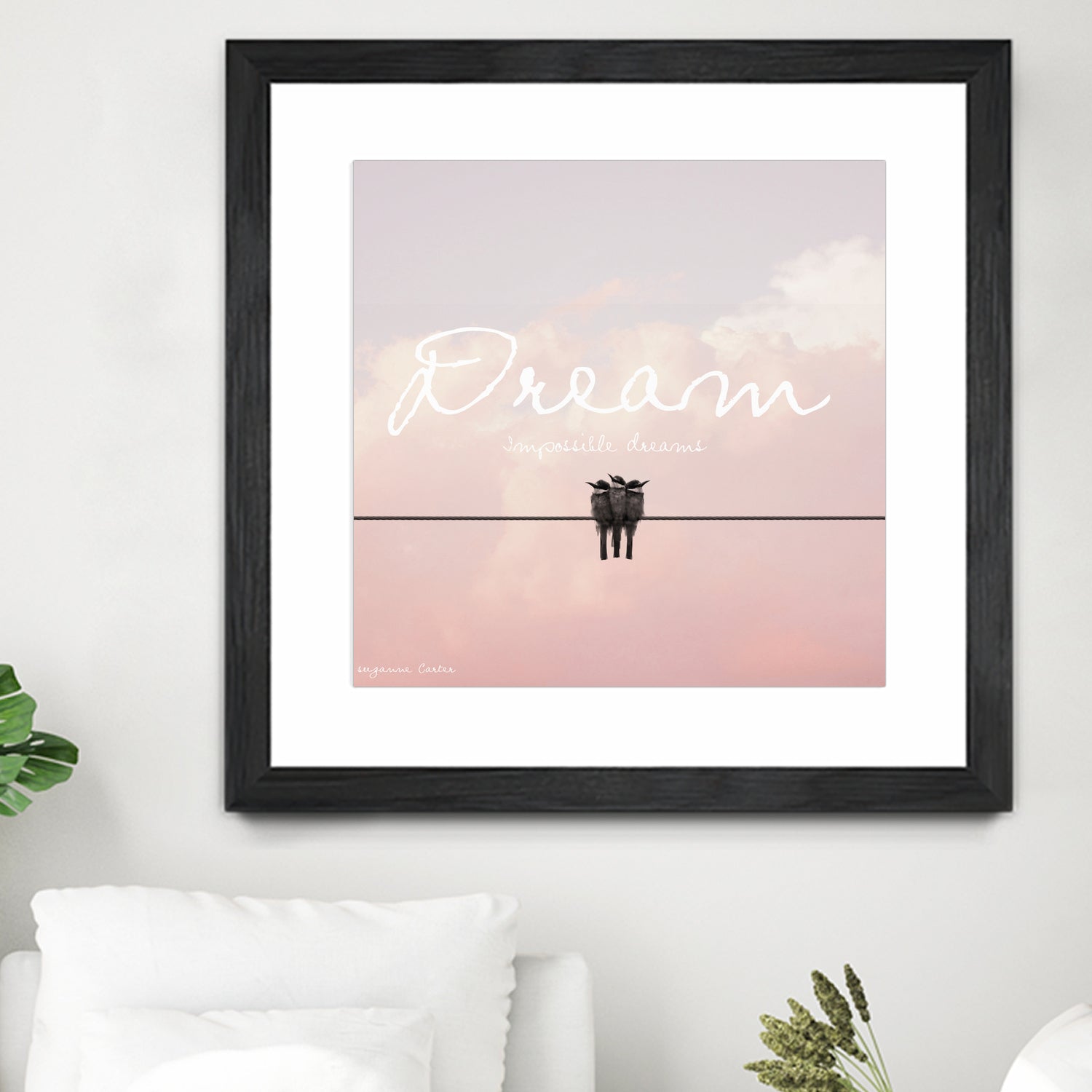 Dreamer by Donna Carter on GIANT ART - pink typography