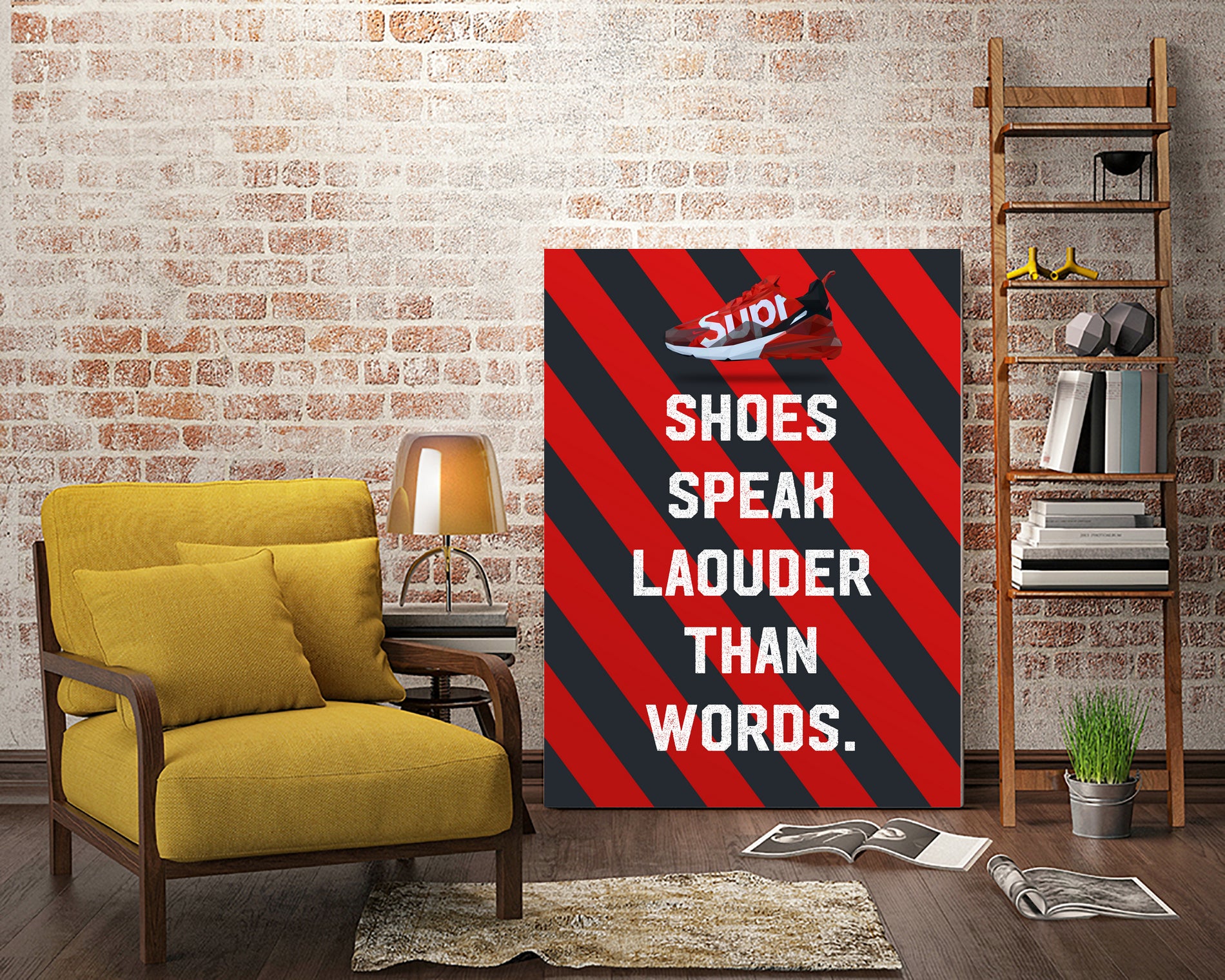 sneaker quotes MOTIVATION  by Artnesia on GIANT ART