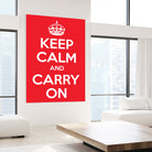 Keep Calm and Carry On by M Studio on GIANT ART - motivation