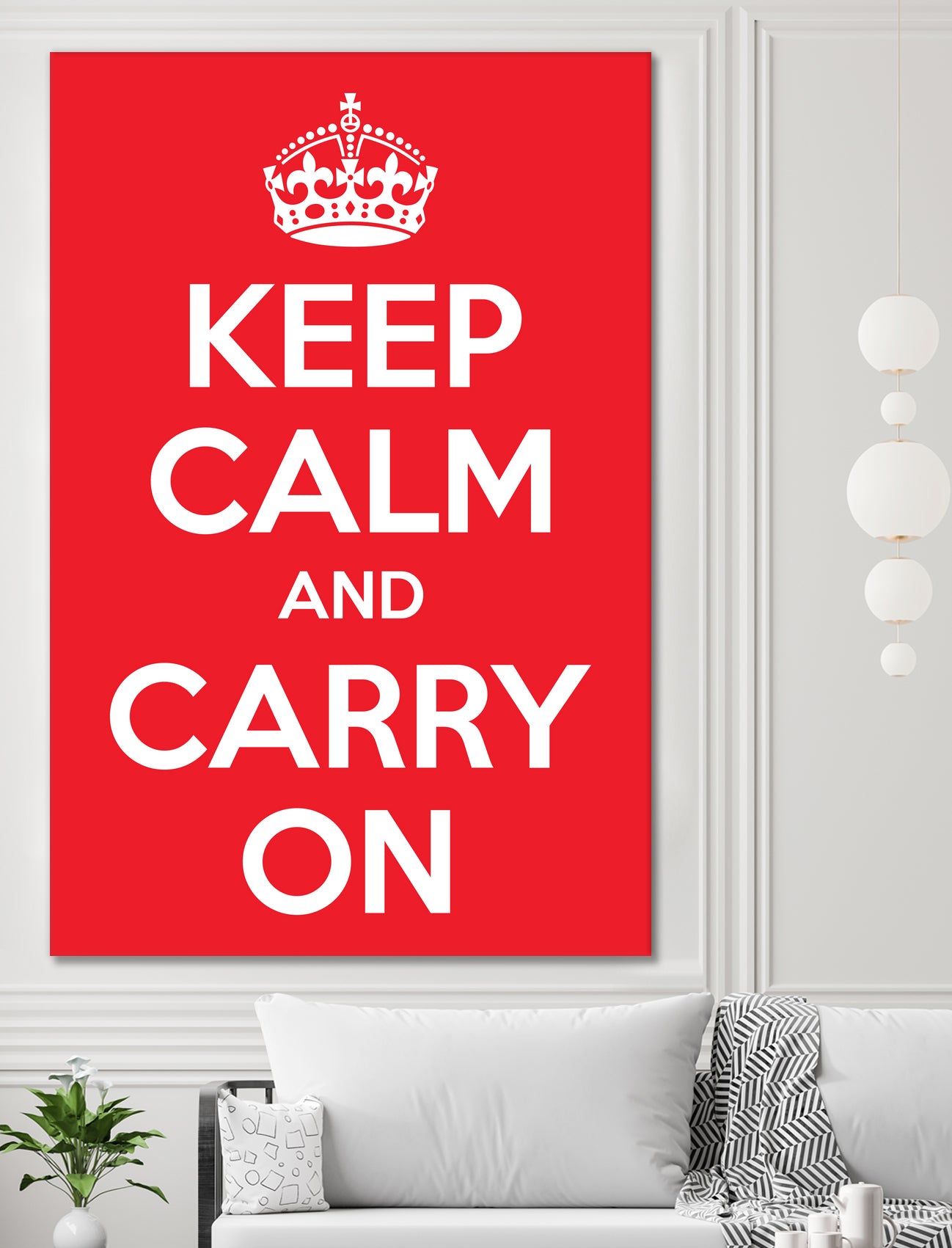 Keep Calm and Carry On by M Studio on GIANT ART - motivation