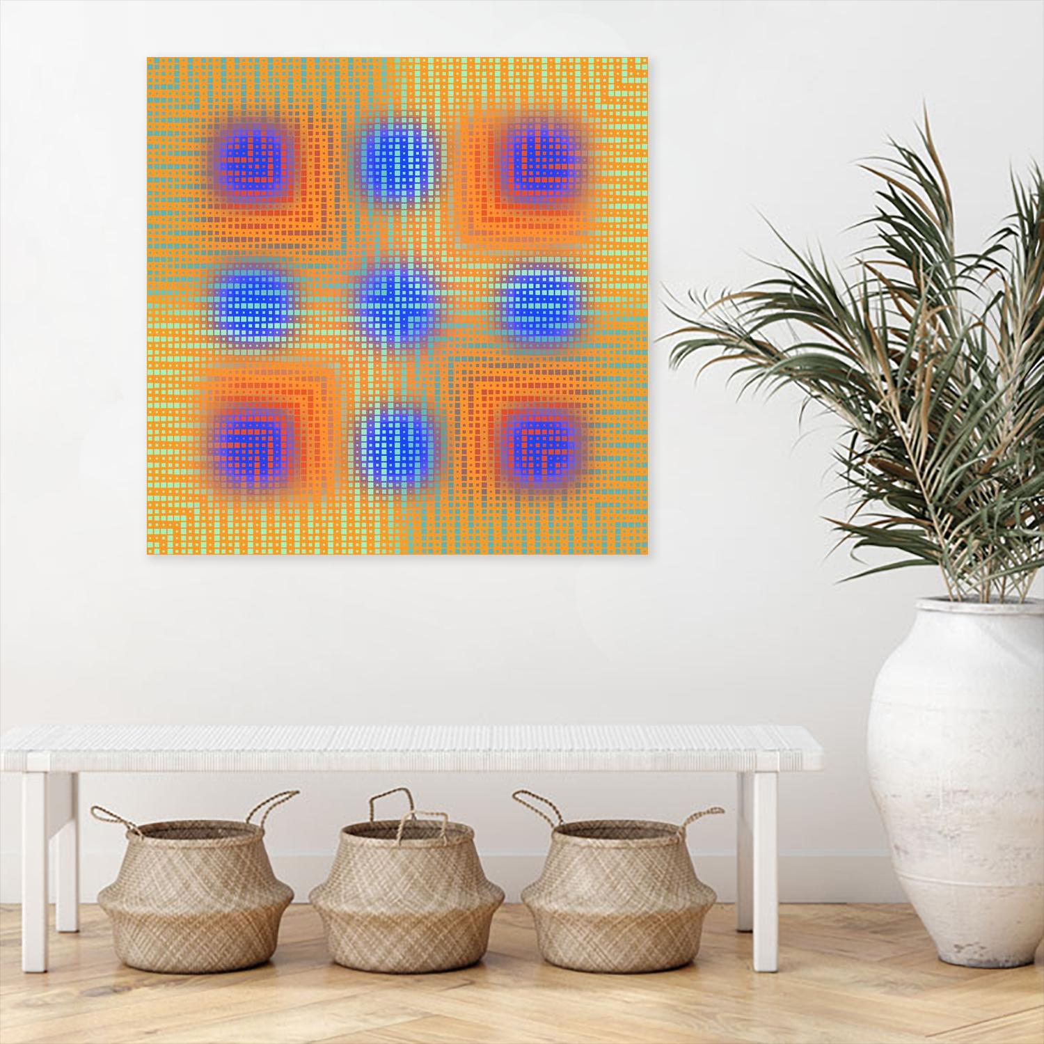 Pi_Dot_Pi_1-4_1 by Xosé Salgado on GIANT ART - orange digital vibration